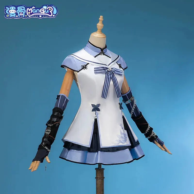 

Hololive VTuber Blanche Fleur Azuma Seren Cosplay Costume Lovely Dress Uniform Halloween Party Carnival Roleplay Outfitx;8'm6,