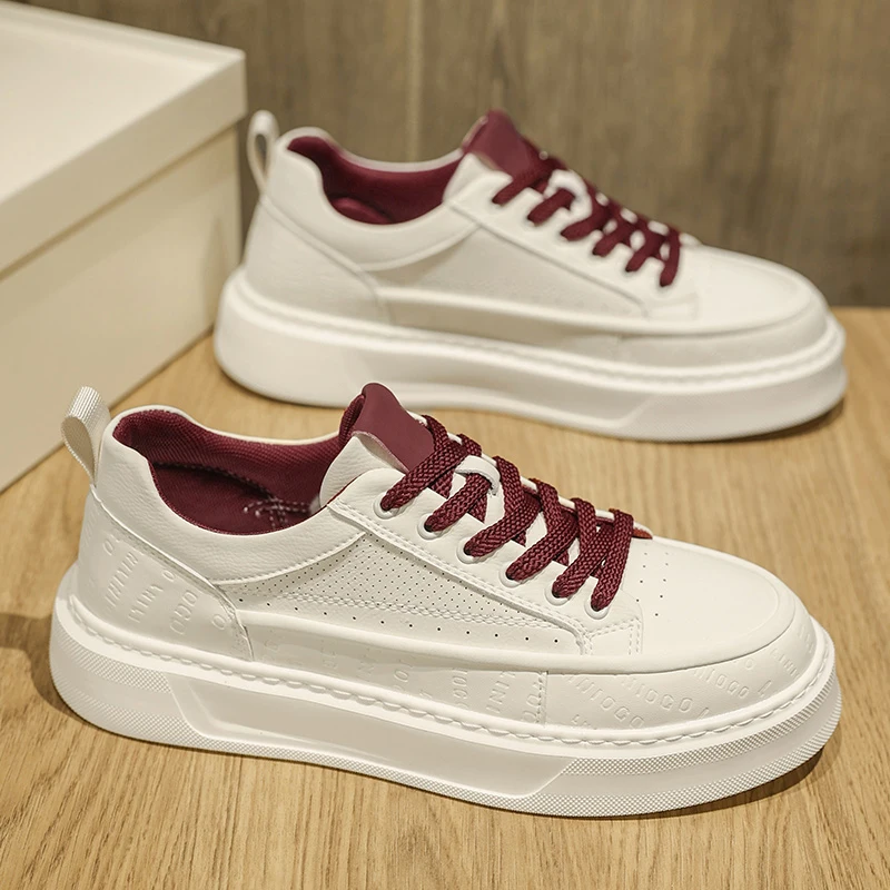 

DY2025 трендовые мужские модные маленькие белые туфли, повседневная обувь, туфли для доски