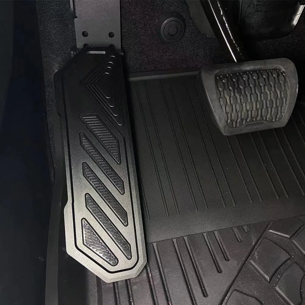 Car Driver Foot Rest Pad Dead Pedal Adjustable Anti-Slip Left Side Kick Panel For Jeep Wrangler JL Gladiator JT 2018-2024