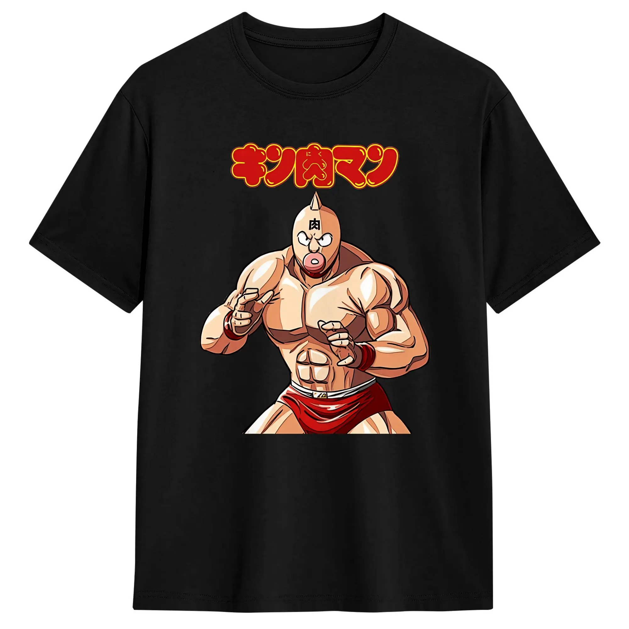 Kinnikuman T-Shirt Men  Crazy Cotton Tee Shirt Round Collar Short Sleeve T Shirt Summer Tops