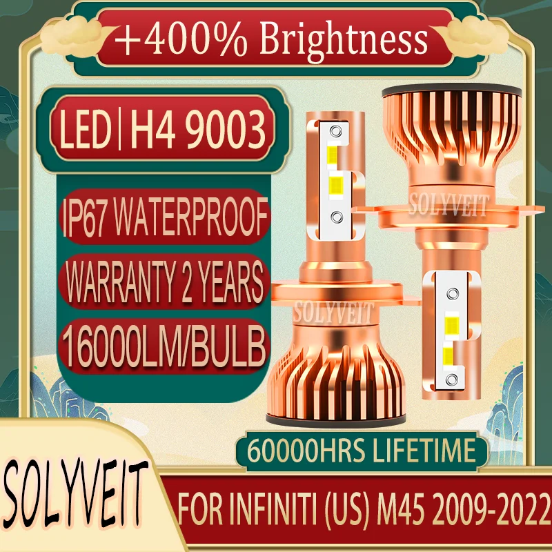 

Powerful Illumination 9003 High Low Beam Headlight Bulb For INFINITI (US) M45 2009 2010 2011 2012 2013 2014 2015 2016 2017-2022