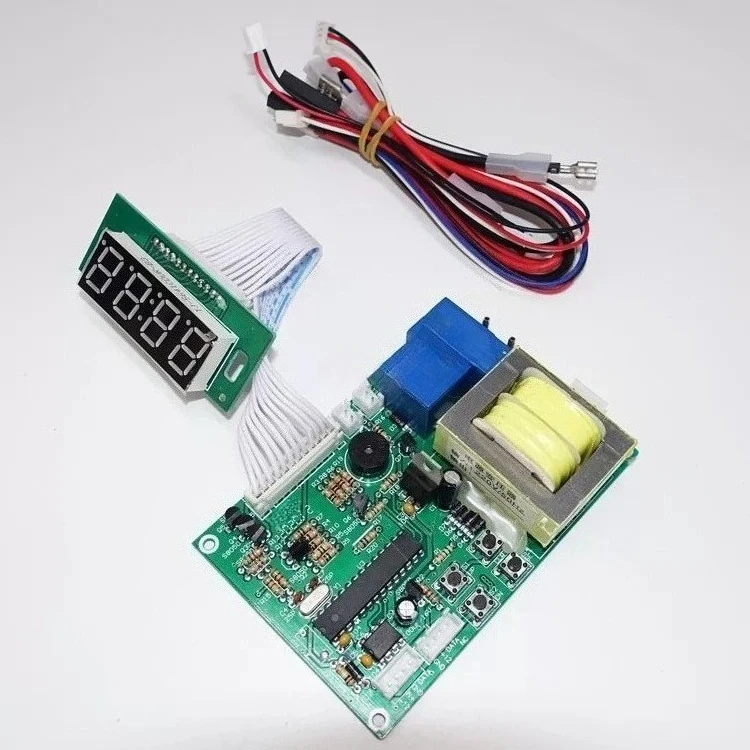 4‑Digit Digital Timer Relay Control Module AC110V/220V Timing Control Board for Electronic Equipment Timing Switch