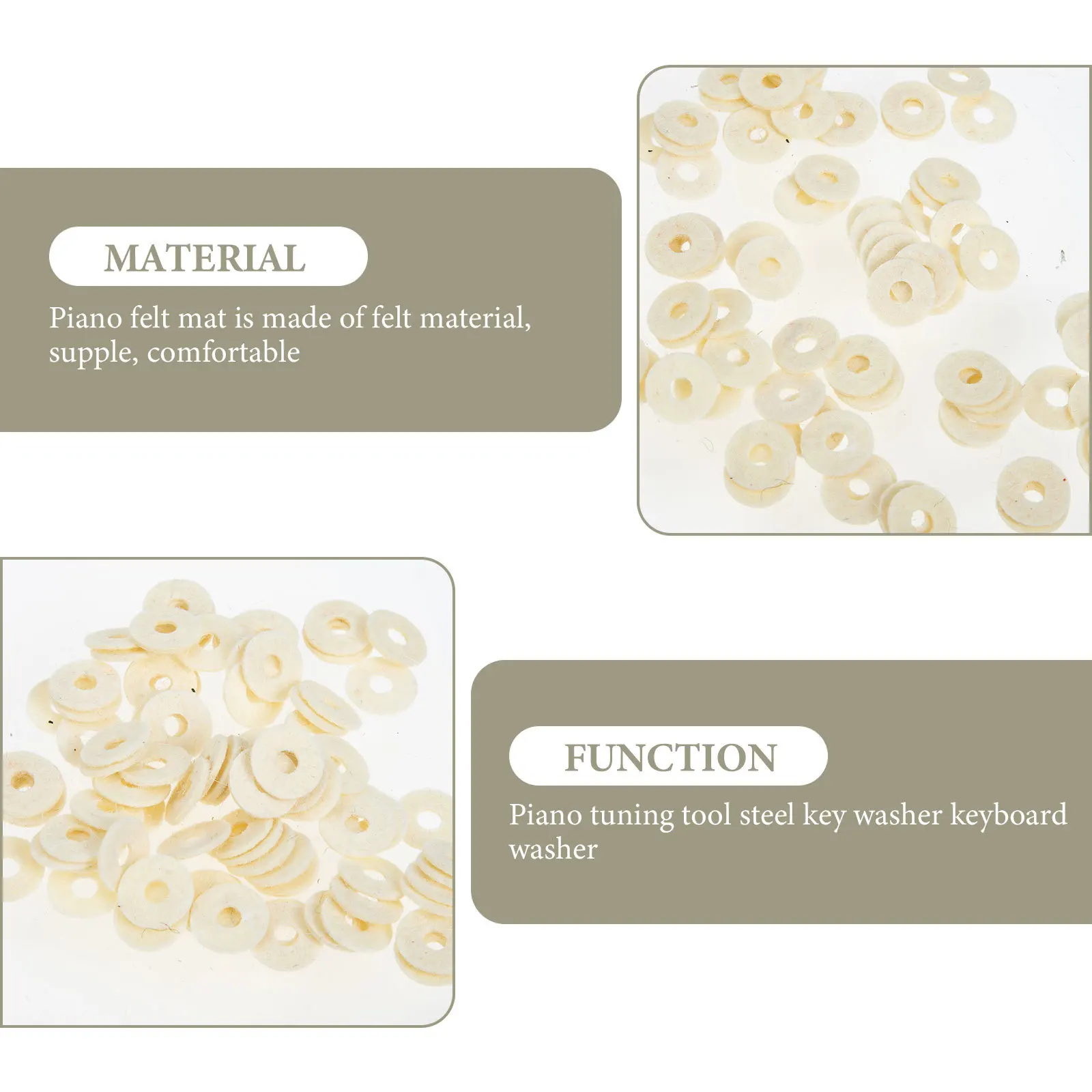 90 قطعة من غسالات اللباد الاحترافية لتسوية توازن المفاتيح، بديل مثالي لغسالة البيانو التي يتم ارتداؤها أو تناول اللكمات