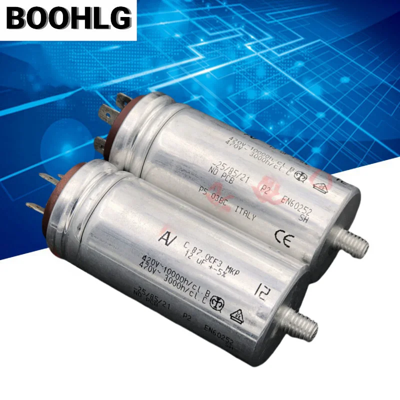 

1PCS 12uF AV C.87.0CF3 MKP AC motor starting operation capacitor 470V