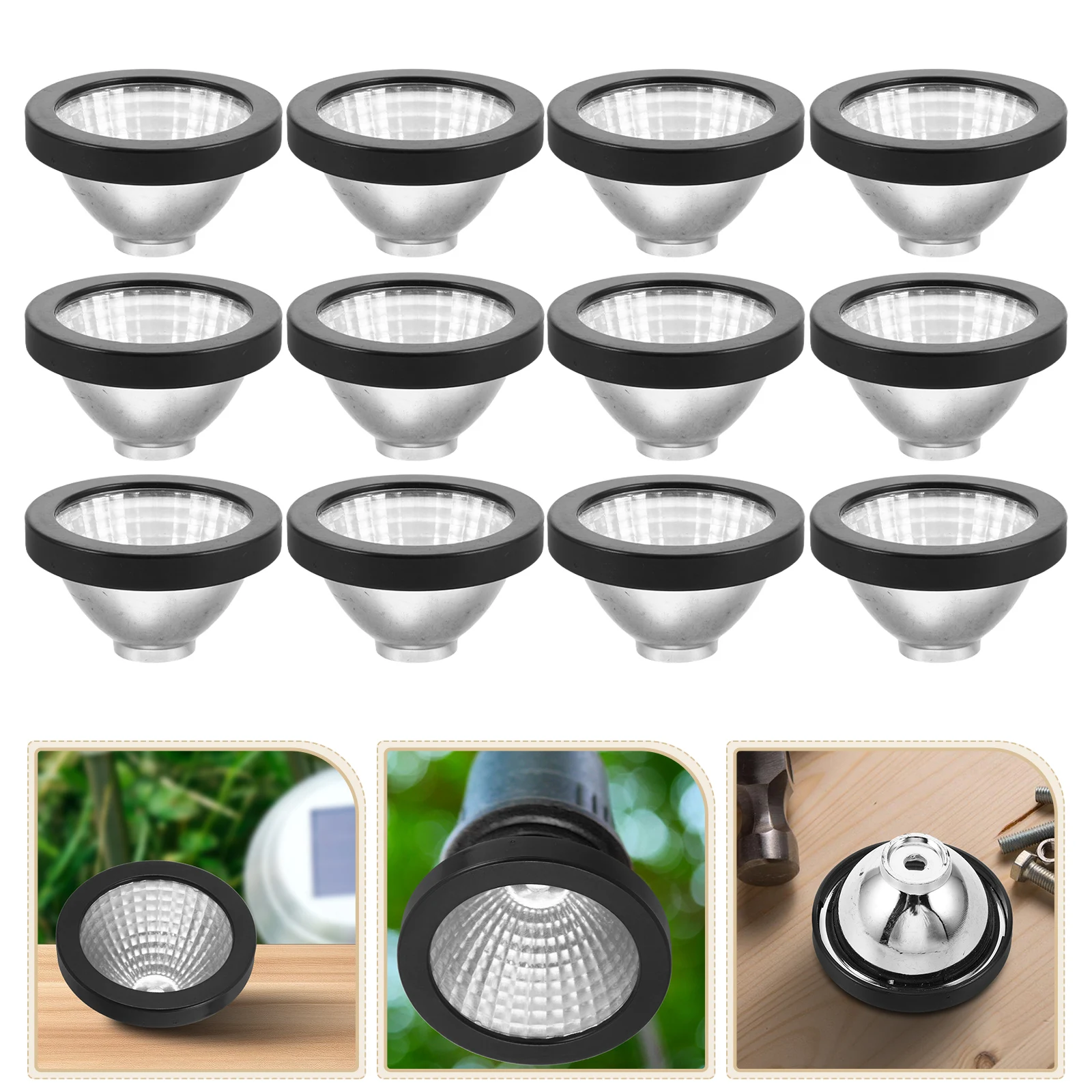 

50 Pcs Solar Spotlight Cup Garden Statue Accessories Frog Led Bulb Guard Diy Decorative Lamp Shade