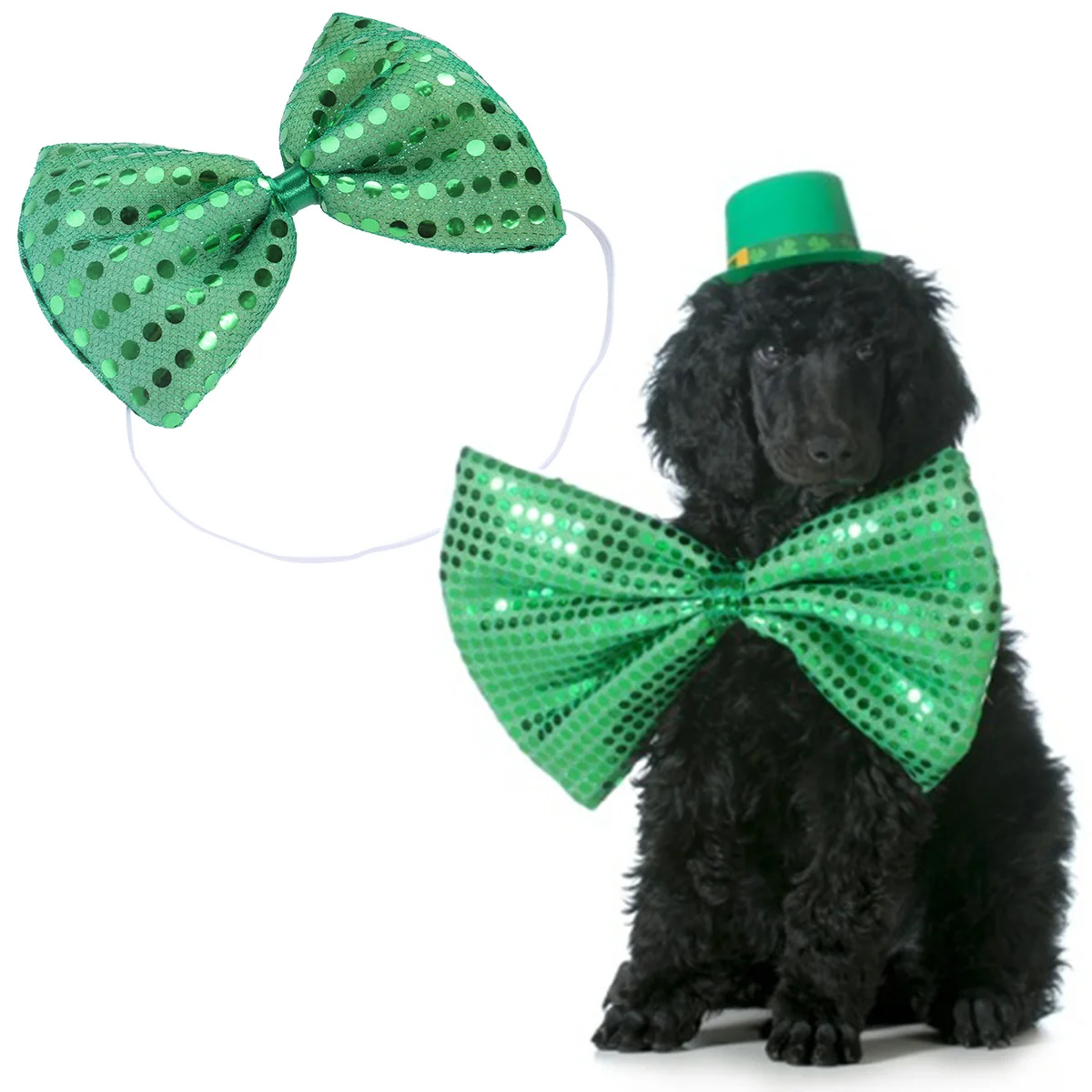 

Fashionable Sequin Bowtie For Men Women Adjustable Pre-Tied Durable Stylish All Occasions Cool Unique Accessories Green