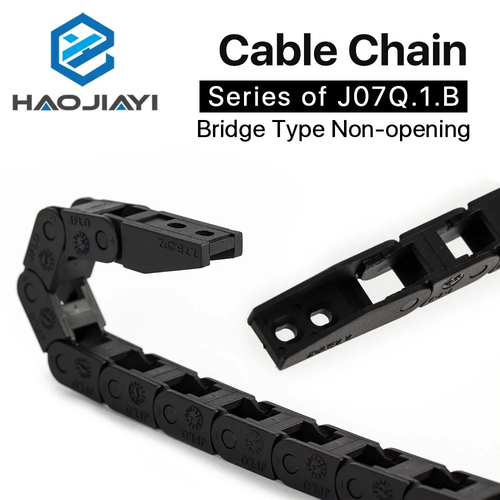 Cable Chains 7*7mm Bridge Type Non-Opening 1 Meter Plastic Towline Transmission Drag Chain for Machine