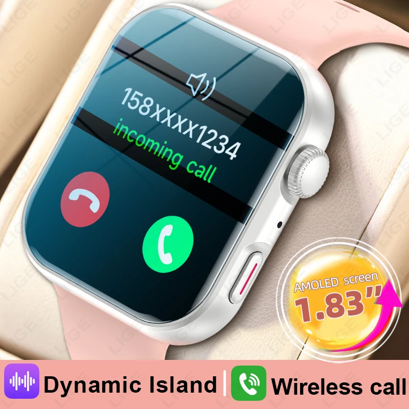 

New Smart Watch Sport Tracker Watch For Men Women 1.83'' AMOLED Smartwatch Fitness Pedometer Sleep Monitor Waterproof Smartwatch