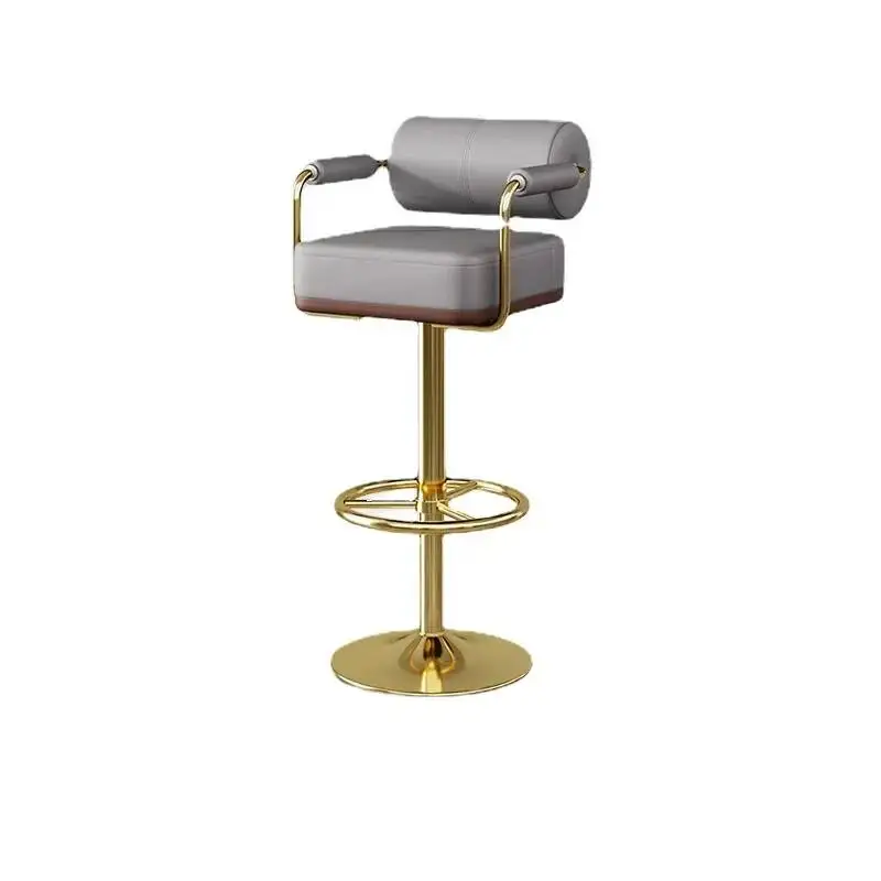 

Барные стулья высокие, в скандинавском стиле, вращающиеся, класса люкс, для барной стойки, современные, для столовой, салона, табуреты для бара, мебель для дома HD50BY