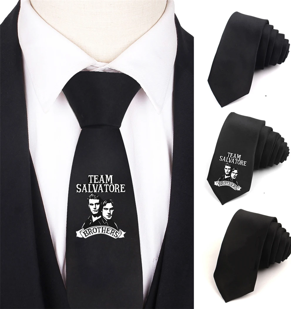 

Kids boys necktie Tie school easy ties Anime Vampire Diaries Necktie Boy's Children Necktie Neck Tie Teenager Neck Tie