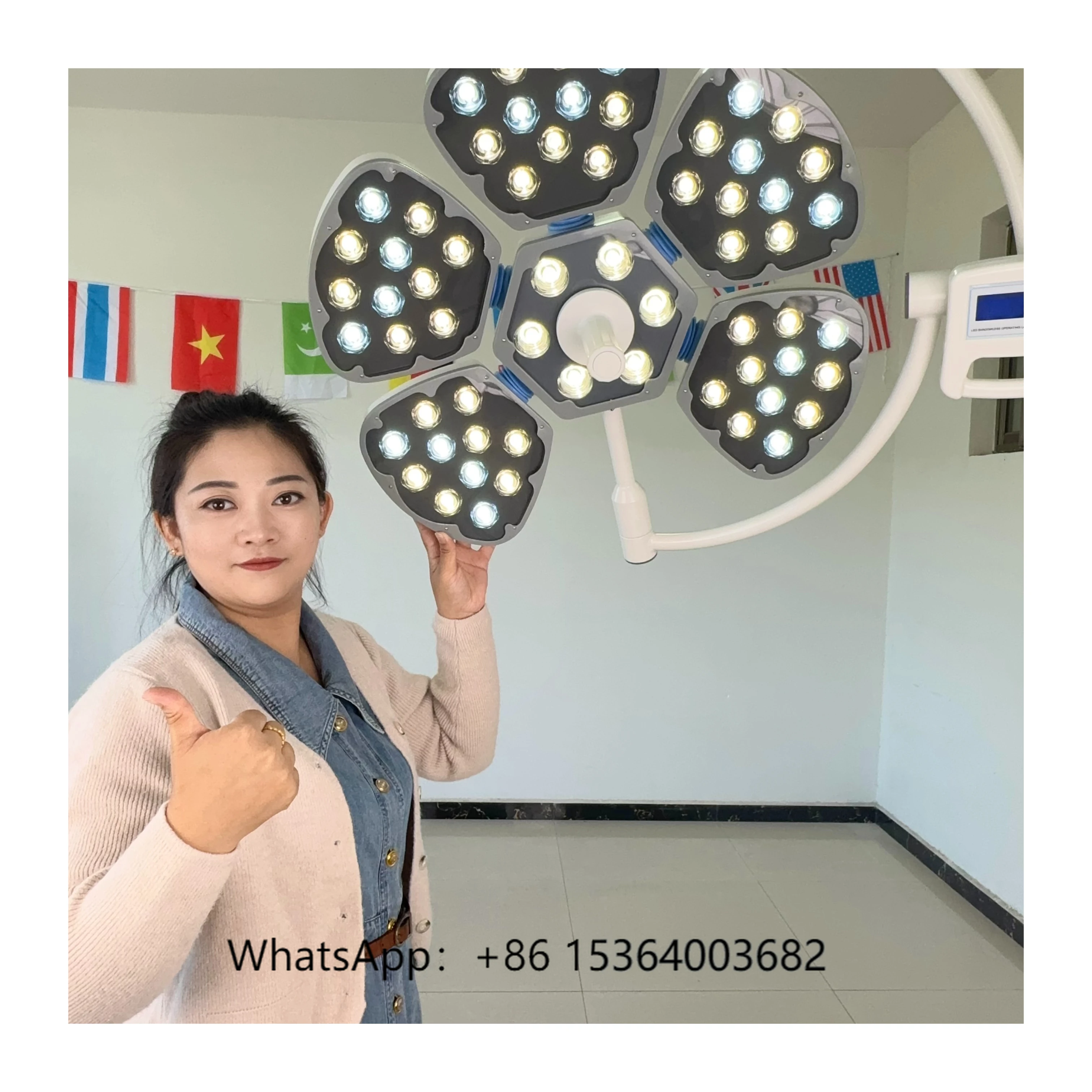 

High Quality Petal-Type LED Surgical Shadowless Light Electric Power Source Hospital Dental Examination Lamp Operating Plastic