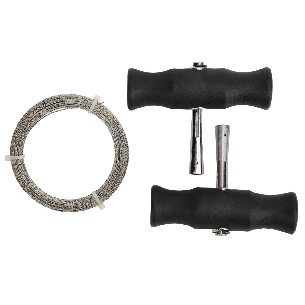 Car Windshield Removal Tool Rubber Handle Glass Cutting Wire Auto Tool Parts Single Strand/ Strand Steel Wire