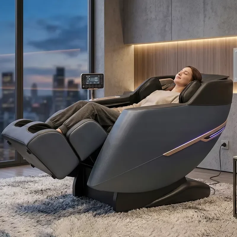 New Design 3D 8D Zero Gravity Foldable Leather Massage Chair with Bluetooth Music Full Body Coverage CE Certified 12 Months