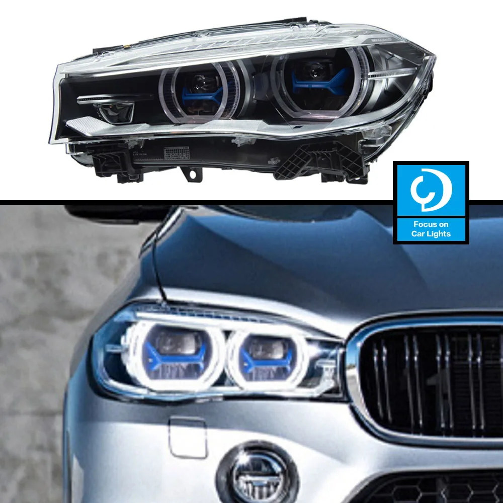 Car Lights for BMW X5 F15 X6 F16 2014-2018 LED Auto Headlights Assembly Upgrade High Configure Design Laser Lamp Accessories