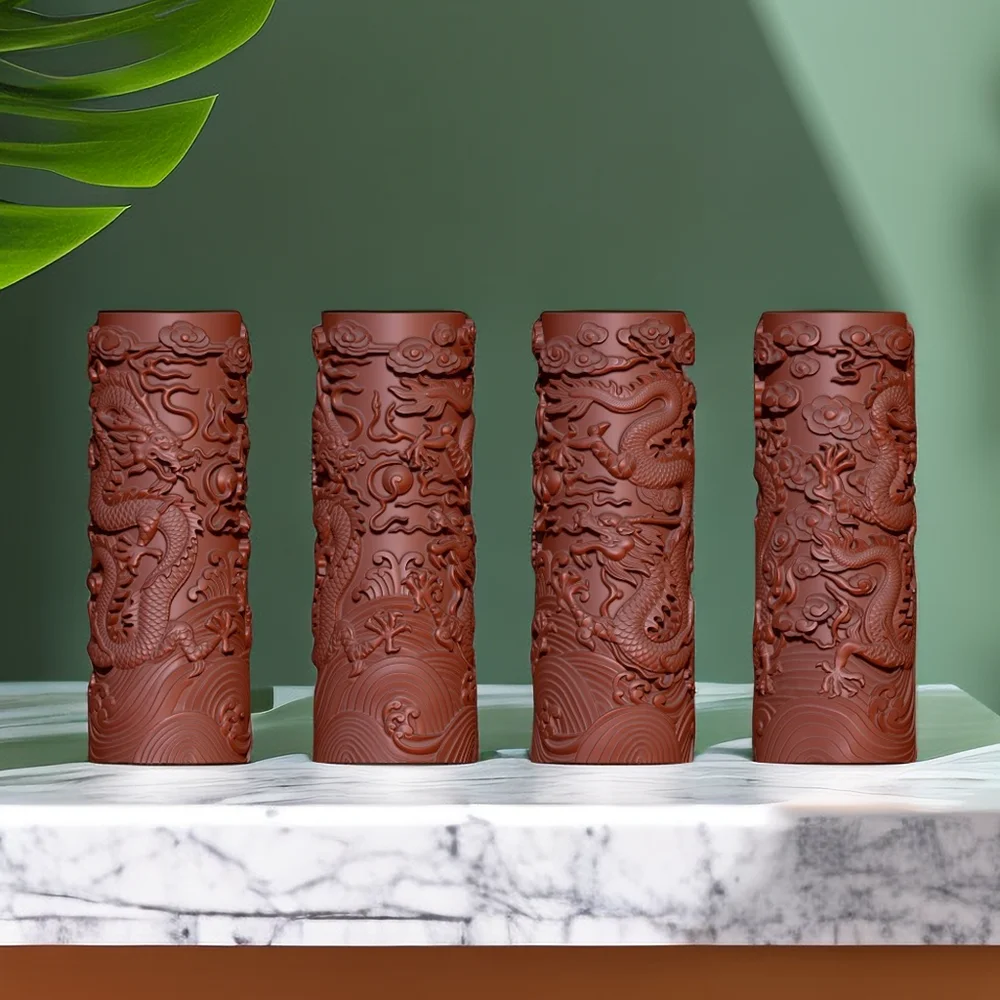 

Dragon shape aromatherapy Candle Silicone Mold Chinese traditional Design Dragon Relief Decoration Handmade Candle Mold silicon