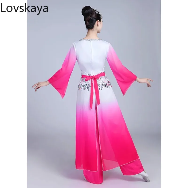 The new Chinese elegant modern dance costume dance sleeves adult classical dance costumes female