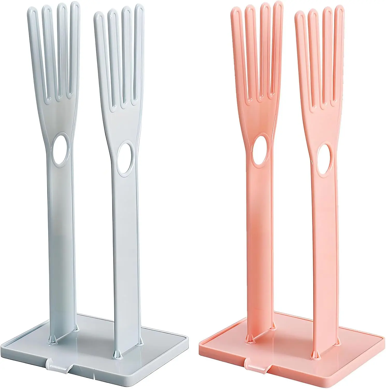 

Подставка для кухонных перчаток, 2 шт., сушилка для перчаток и тряпок для посуды, розовый и синий