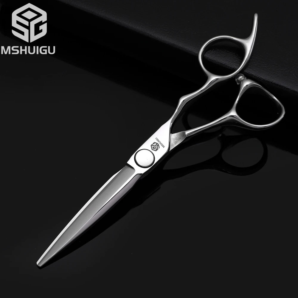 Barber Sciss 6Inch 440C Stainless Steel Hair Scissors Set, Professional Barber Cutting Shear & 10%‑20%‑30%‑40% Thinning Shears,
