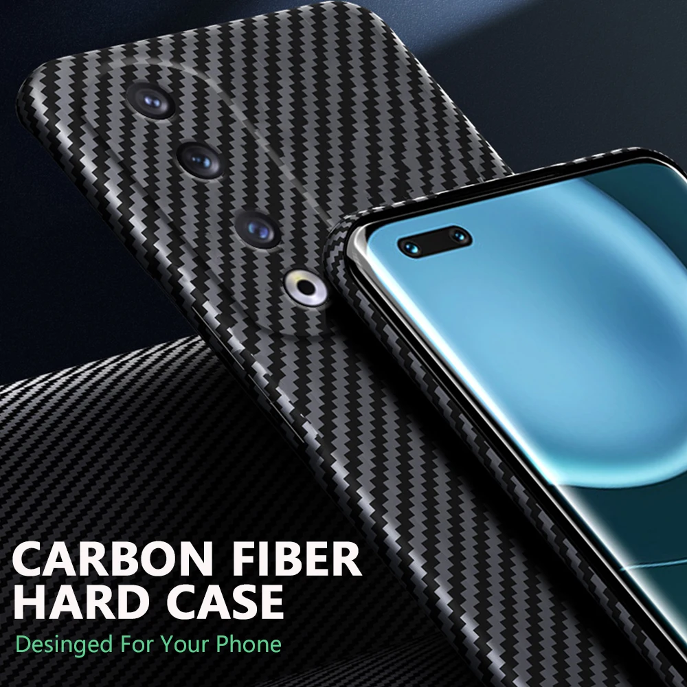 Custodia rigida in fibra di carbonio per Huawei Honor 90 Pro 90Pro custodie rigide di lusso Anti-caduta sottili e leggere