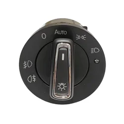 for VW Golf 5 6 7 Tiguan Bora Jetta T-ROC Passat B6 B7 B8 Auto Headlight Fog Light Switch Module with Sensor 10pin PQ MQB