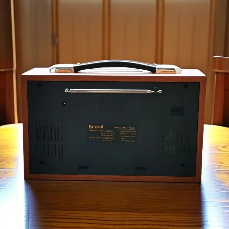 مكبر صوت بلوتوث صندوق خشبي ستيريو ، راديو سطح المكتب ، FM ، موجة متوسطة ، شحن موجة قصيرة ، ثنائي القناة ، سطح المكتب