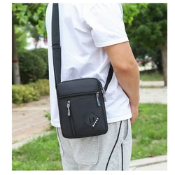 Men Messenger Bag Crossbody Shoulder Bags Men Small Sling Pack For Work Business Waterproof Oxford Packs Travel Satchel PUrse