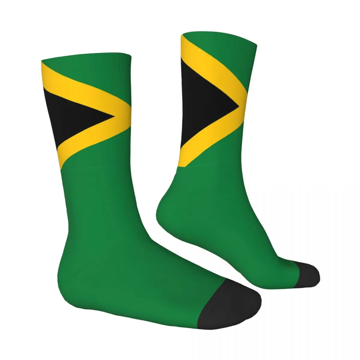 Medias con bandera jamaicana para hombre y mujer, calcetines elegantes transpirables, calcetines personalizados antideslizantes para deportes al aire libre de otoño, regalo de cumpleaños