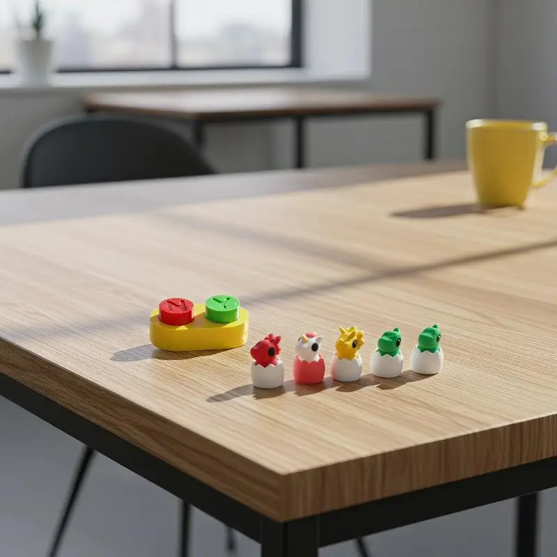 6,5 cm 3D-gedrucktes umweltfreundliches PLA Ja/Nein-Knopf Fidget-Spielzeug Neuartiges Schreibtisch-Gadget Hardware-Ersatzteile – Detail 4