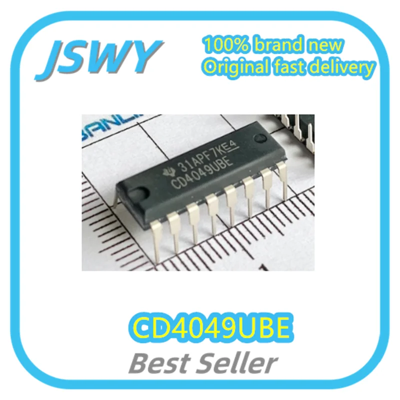 

(10/50pcs) CD4049UBE CD4049 DIP-16 Buffer Inverter Original Electronics New and Authentic