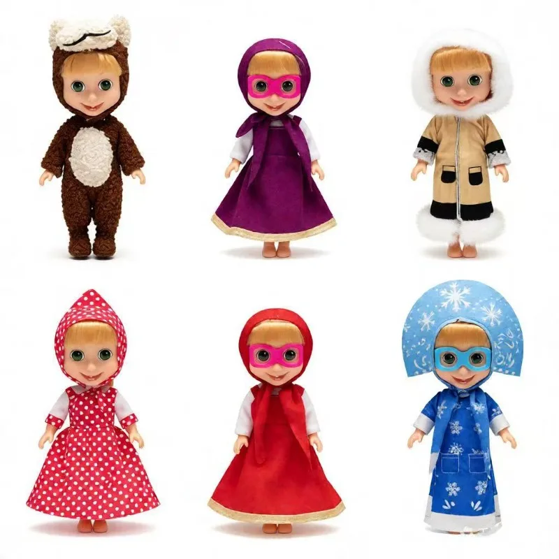 Hot New Cute Mashas and The Bears  Action Figures Cute Kawaii Girl Mashas Bear Model Toys Collectibles Toys Gifts Xmas