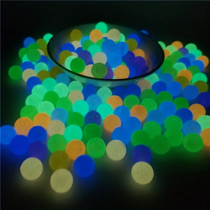 6mm 8mm 10mm 12mm Acrylic Luminous Beads Glow In The Dark Loose Spacer Beads For Jewellery Marking Necklace Bracelet DIY