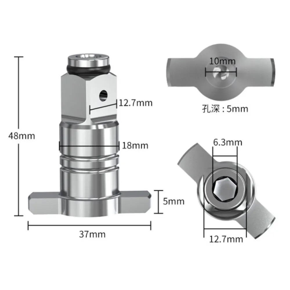 Electric Brushless Impact Wrench Shaft Accessories Dual Use Cordless Part Power Tools