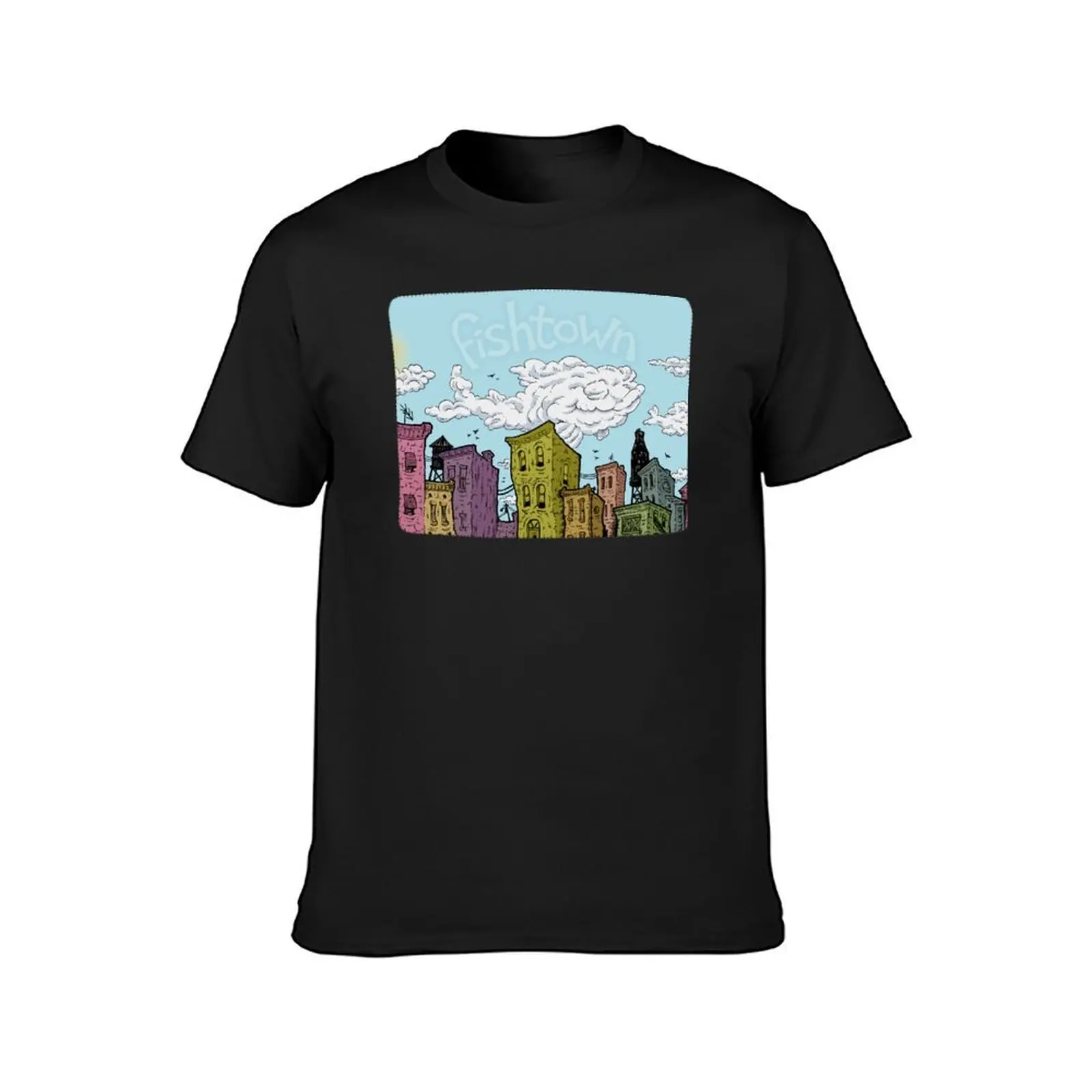 Fishtown Afternoon T-Shirt graphics Blouse customs design your own customs big and tall t shirts for men