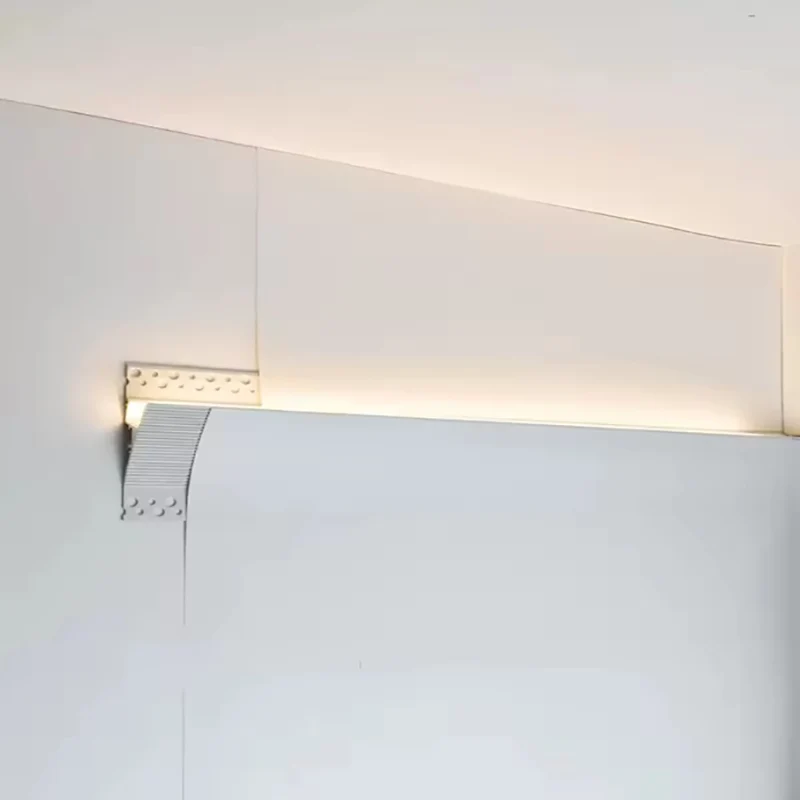 Upward Light Led Aluminum Profile Gypsum Indoor Wall Washing Linear Lamp For Bedroom Bedside Ceiling Decor Reflector Profile