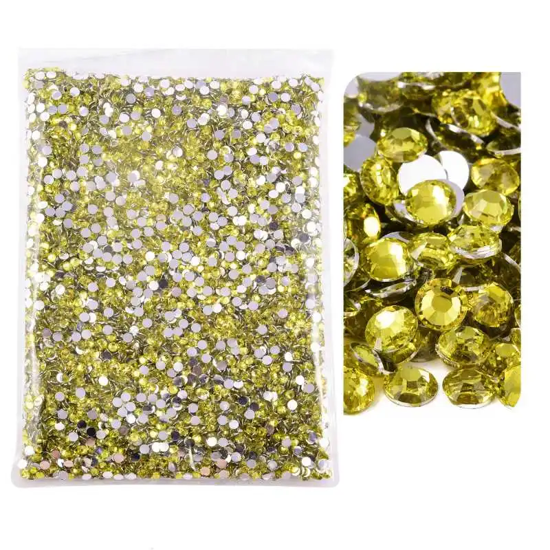 5000/10000 stuks Niet Hot Fix Steentjes 2/3/4mm Hars Plaksteen Kristal Strass DIY Nail Art Sieraden Kledingstuk Decoraties Lijm Op