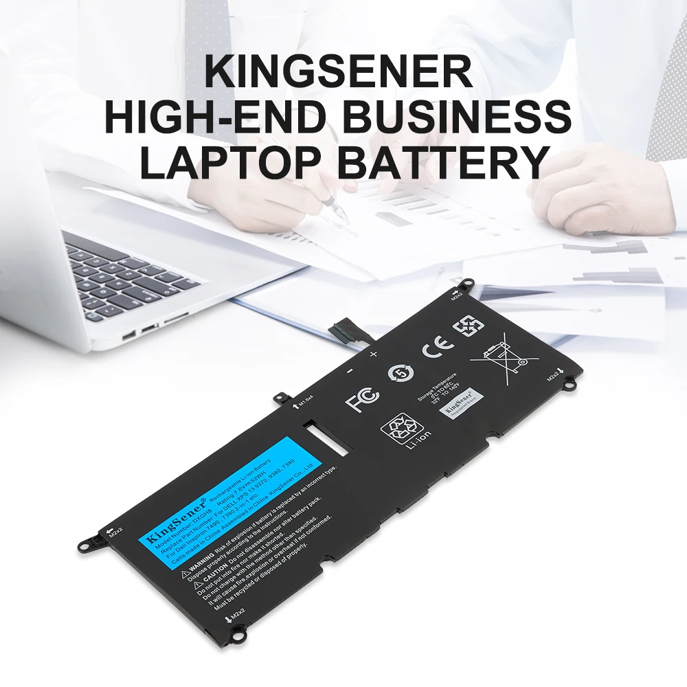 KingSener DXGH8 Laptop-Akku für DELL XPS 13 9380 9370 7390, für DELL Inspiron 7390 2-in-1 7490, G8VCF, H754V, 0H754V, P82G. – Detail 1