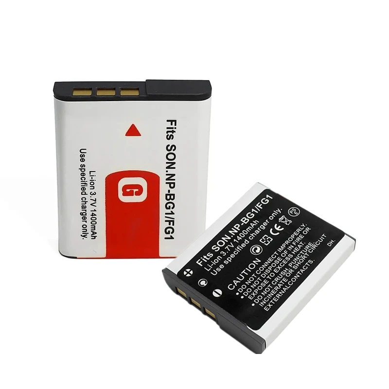 

Original NP-BG1 Battery 3.7V 1400mAh for Cyber-shot DSC-W Series T Series HX30 Digital Camera WX W T100 T20 T200 Replacement