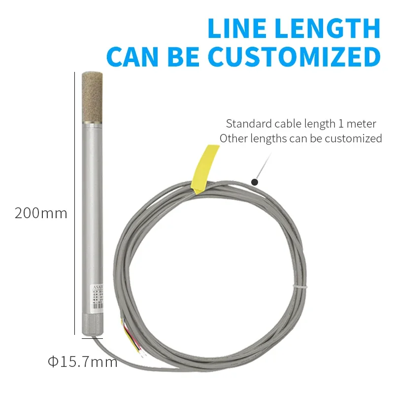 

Aluminum alloy temperature and humidity sensor RS485 high-temperature pipeline explosion-proof high-precision industrial chip