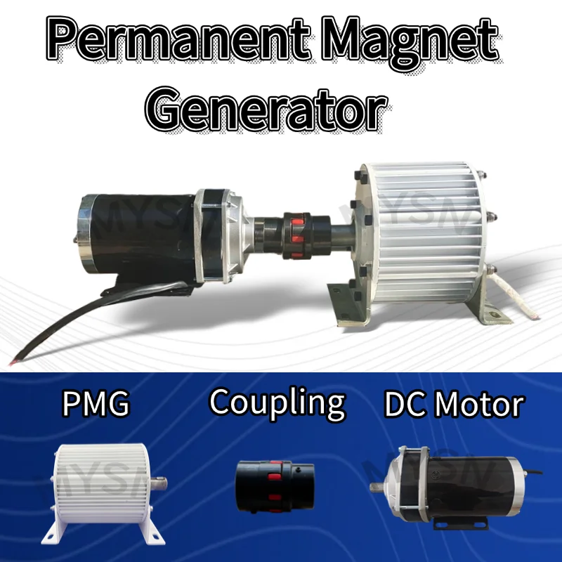 20KW 30KW 500rpm Permanent Magnet Generator 110V 220V 380V AC Alternators Use For Wind Turbine Water Turbine With Direct Motor