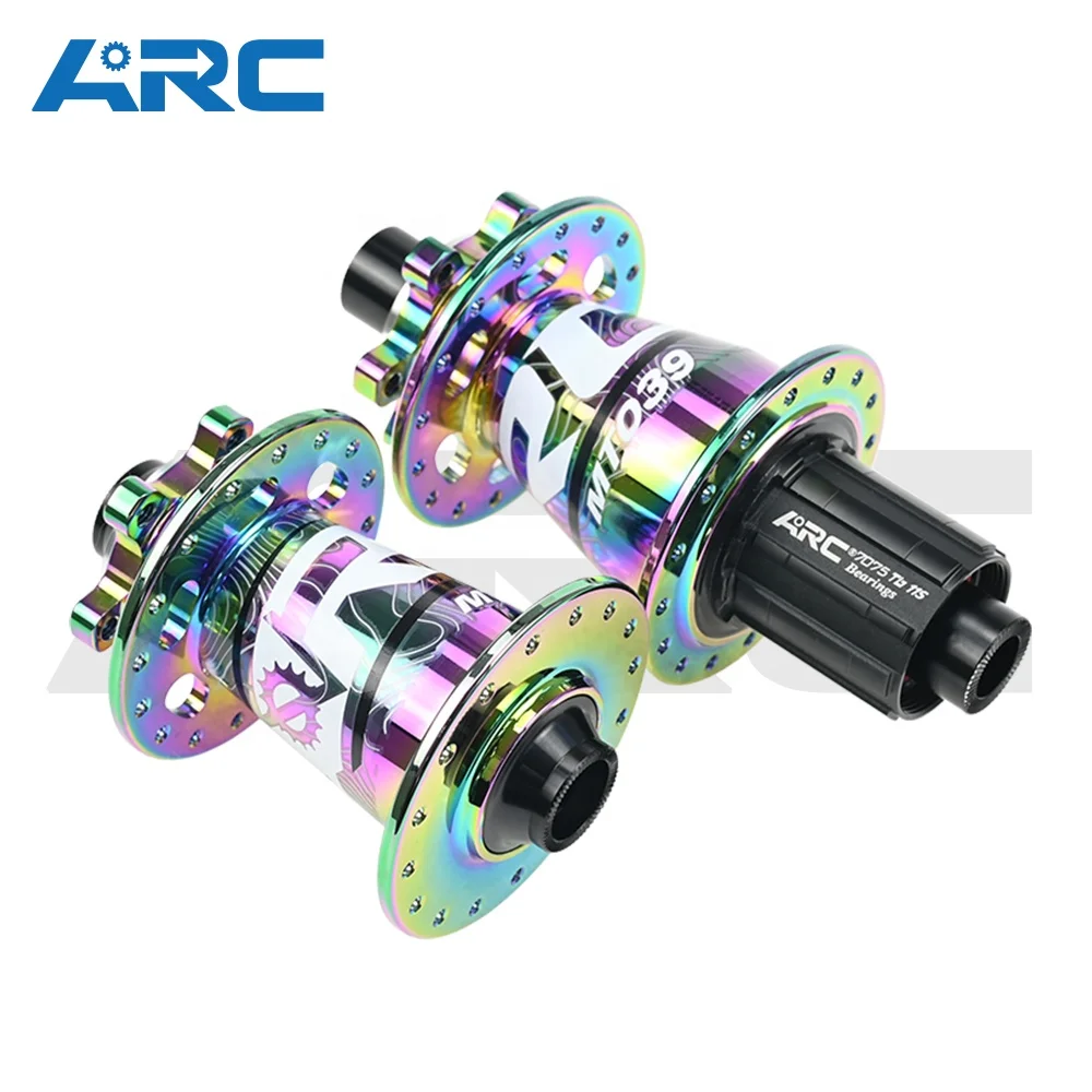 

ARC Manufacture Front 2 Rear 4 Bearings Bicycle Accessories Rainbow MT - 039F/R 8- 11S 6 Pawls 3 Teeth Bike Parts E-bike Hub