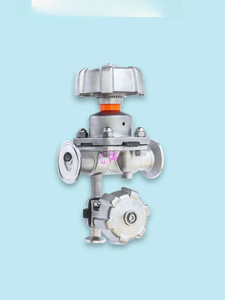 

Sampling diaphragm valve sanitary combined manual diaphragm tandem single and double braid diaphragm sampling