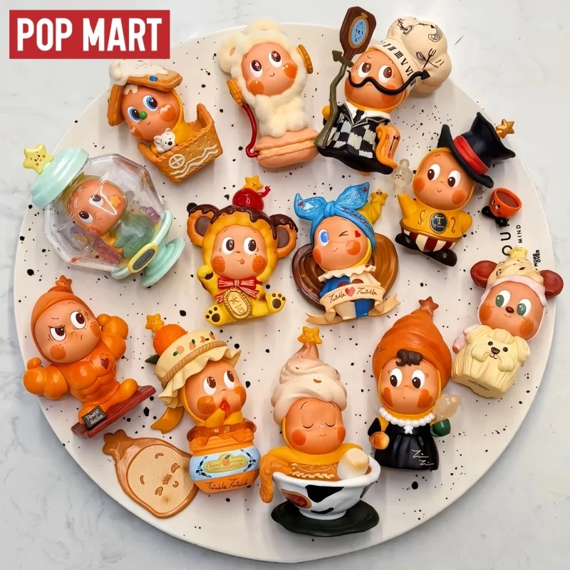POPMART – Figurines originales scintillantes, série Moment, boîte aveugle tendance, ornement, jouet tendance, cadeau Surprise