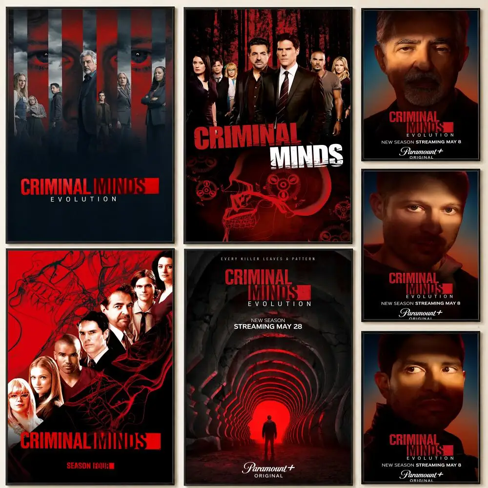 series Criminal M-Minds Evolution Poster HD Self Adhesive Wall Poster Waterproof Removable No Fade for Bedroom Living Room Decor