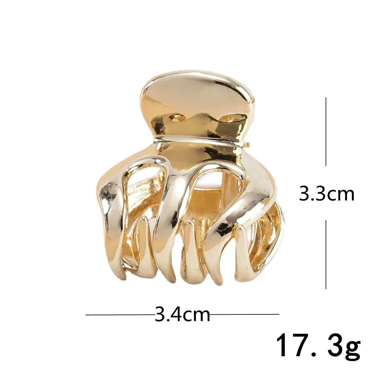 Women Clip Small Metal Hair Claw Clips Personality Nonslip Gold Color Jaw Hair Clamps for Women Strong Hold Hair T014