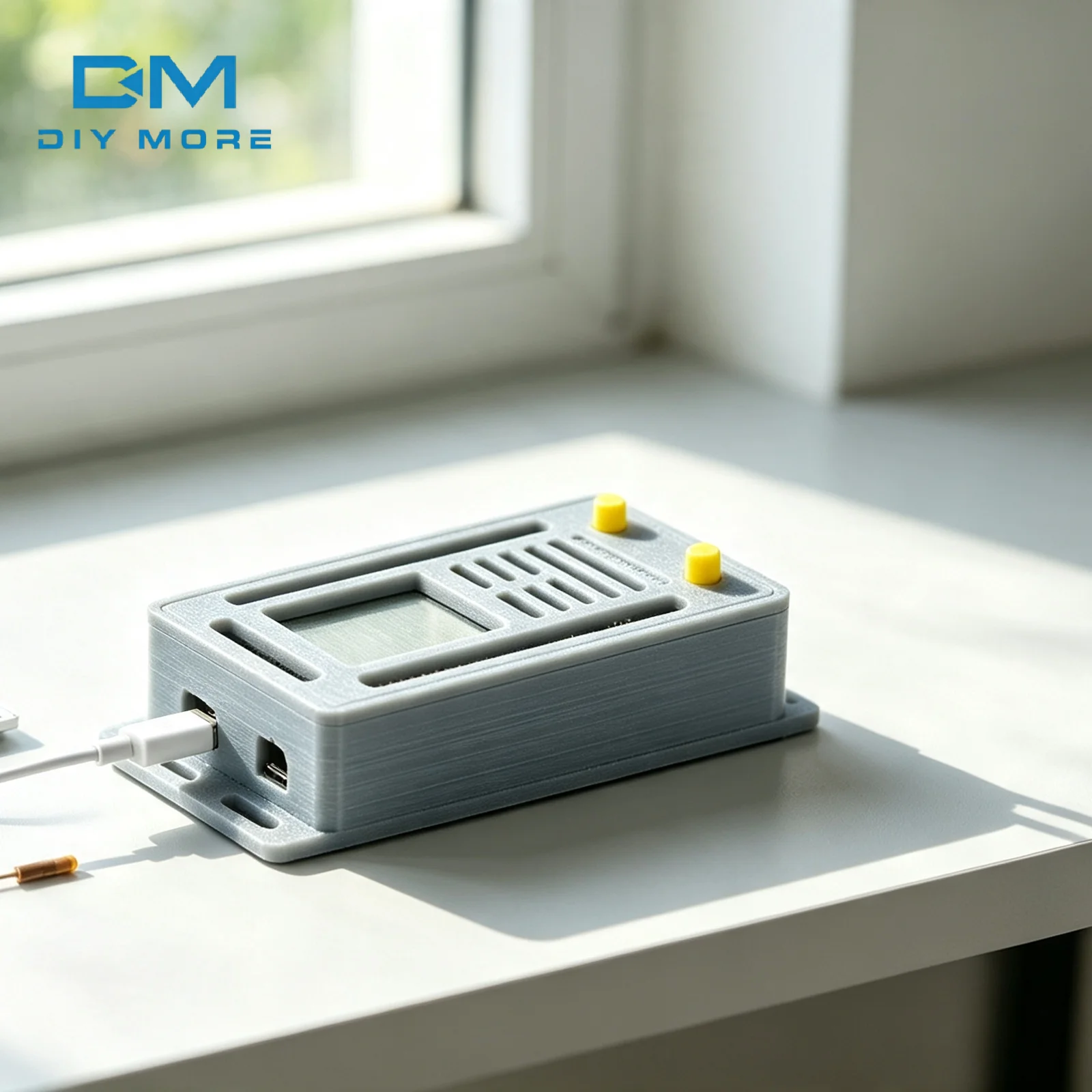 3D Printing Iot - Capa protetora cinza impressa em 3D