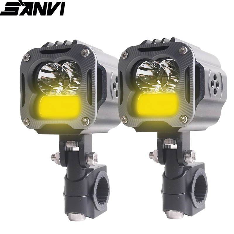 

SANVI LED Spotlights Auxiliary Headlamp Fog Lights Work Light With ComboLight For Motorcycle Off-road 4X4 4WD ATV SUV 12V 24V