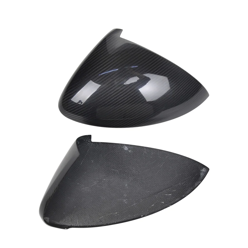 Real Dry Carbon Car Side Exterior RearView Mirror Cover Trim Caps Auto Accessories For Porsche Cayenne 2018up