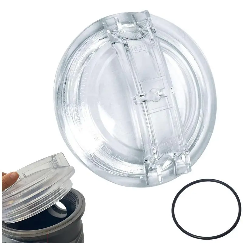 Pool Pump Lid Pool Strainer Lid Replacement With 1 O-Ring Transparent Impact-Resistant Pool Pump Strainer Lid For Swimming Pool