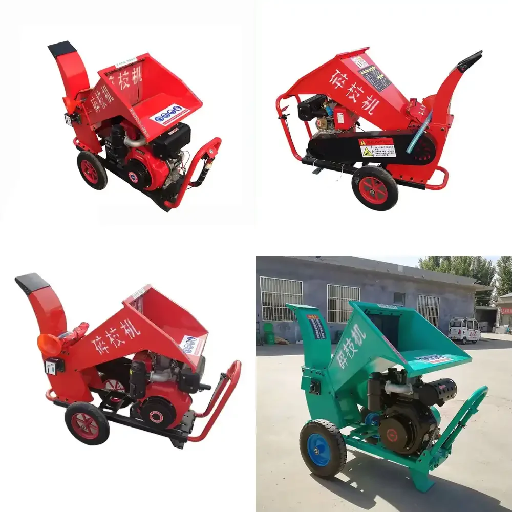 

Industrial Mobile Wood Cutter & Chipper Machine Small & Big Tree Branch Shredder with Powerful Motor Core Component