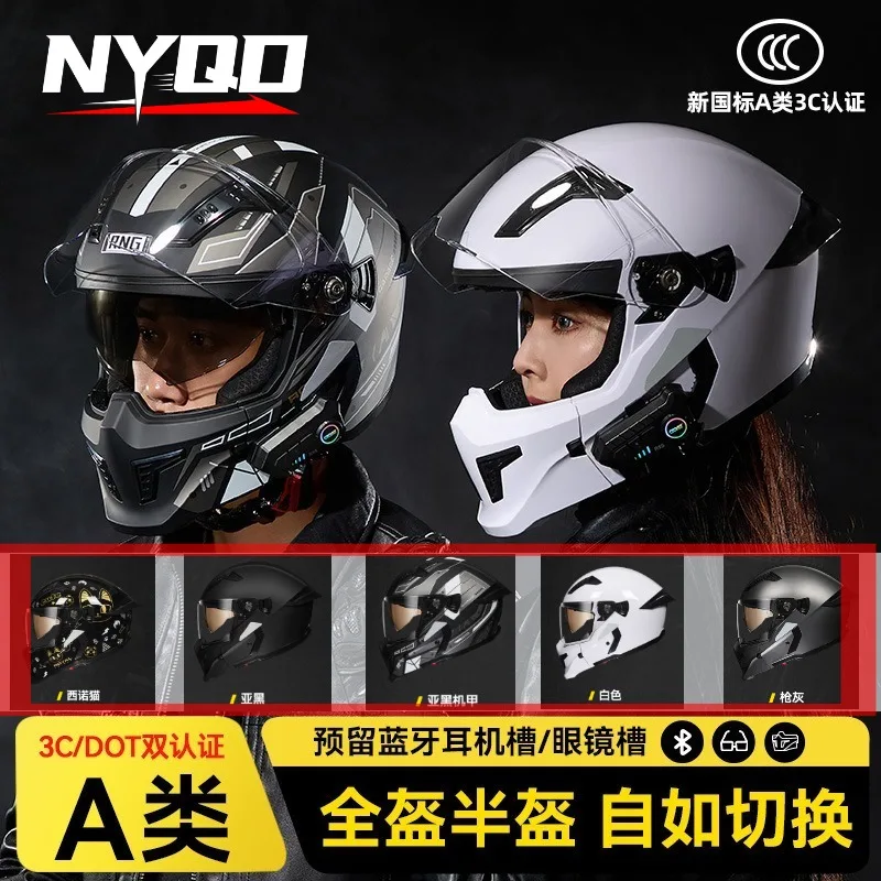 

Vintage Motorcycle Helmet Full Face Motorbike Helmet Racing Riding Crash Helmet for Adult